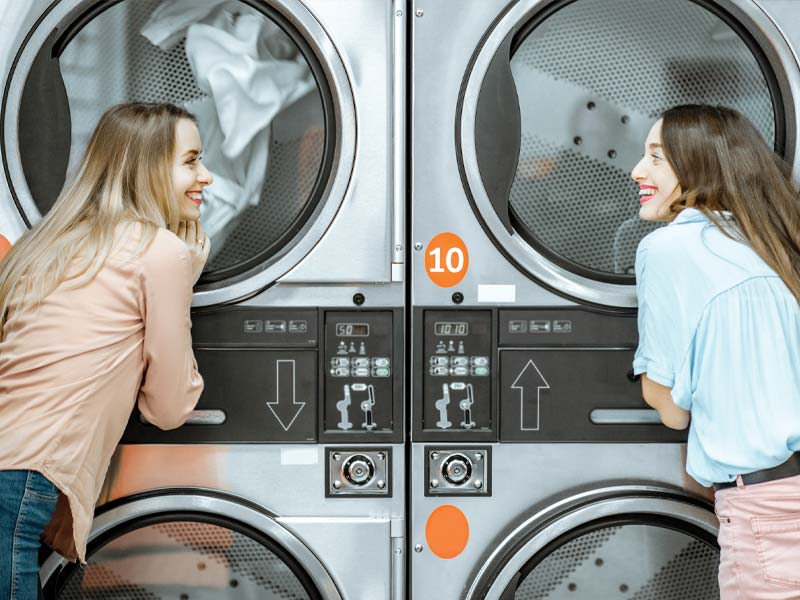 Sales Service Woman Washing